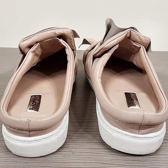 Halogen Manny Knotted Nude Leather Slip-On Sneaker, Womens Size 9.5 M - Picture 5 of 10